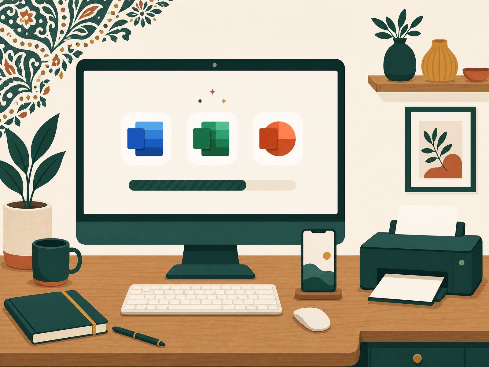 Instalasi Microsoft Office pada perangkat, Wartek Magelang